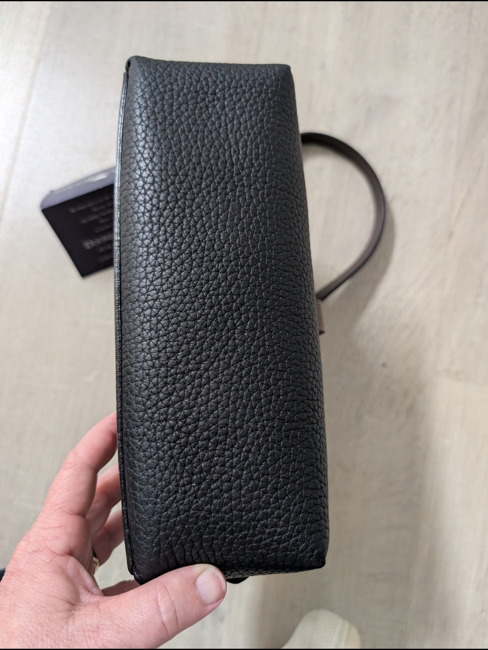 Dooney & Bourke Brown and Black Pebbled Leather Crossbody - Picture 10 of 14